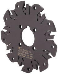 Kennametal - Arbor Hole Connection, 0.164" Cutting Width, 1-1/16" Depth of Cut, 4" Cutter Diam, 1" Hole Diam, 9 Tooth Indexable Slotting Cutter - KVNS Toolholder, OD 4158.. Insert - Exact Tooling