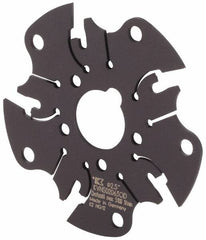 Kennametal - Arbor Hole Connection, 1/16" Cutting Width, 5/8" Depth of Cut, 2-1/2" Cutter Diam, 5/8" Hole Diam, 5 Tooth Indexable Slotting Cutter - KVNS Toolholder, OD 1063.. Insert - Exact Tooling