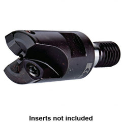 Kennametal - 42mm Cut Diam, 0.0591" Max Depth, M16 Modular Connection Indexable High-Feed End Mill - Screw Holding Method, WP..0806.. Insert, Through Coolant - Exact Tooling