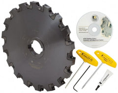 Kennametal - Arbor Hole Connection, 0.709" Cutting Width, 4.516" Depth of Cut, 12" Cutter Diam, 2" Hole Diam, 18 Tooth Indexable Slotting Cutter - KSSS Toolholder, SD.. 43.. Insert, Neutral Cutting Direction - Exact Tooling