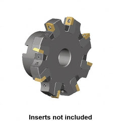 Kennametal - Shell Mount Connection, 0.461" Cutting Width, 1.2563" Depth of Cut, 125mm Cutter Diam, 1.2598" Hole Diam, 8 Tooth Indexable Slotting Cutter - KSSM Toolholder, SD.T 1204.. Insert, Right Hand Cutting Direction - Exact Tooling