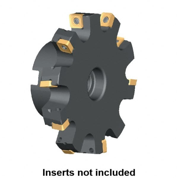 Kennametal - Shell Mount Connection, 1.2535" Depth of Cut, 125mm Cutter Diam, 1.2598" Hole Diam, 12 Tooth Indexable Slotting Cutter - KSSS Toolholder, SP.T 10T3.. Insert - Exact Tooling