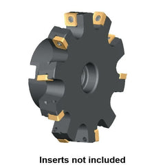 Kennametal - Shell Mount Connection, 1.2535" Depth of Cut, 125mm Cutter Diam, 1.2598" Hole Diam, 12 Tooth Indexable Slotting Cutter - KSSS Toolholder, SP.T 10T3.. Insert - Exact Tooling