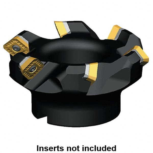 Kennametal - 173.64mm Cut Diam, 40mm Arbor Hole, 6.61mm Max Depth of Cut, 45° Indexable Chamfer & Angle Face Mill - 7 Inserts, SECW 1404... Insert, 7 Flutes, Series KSSM - Exact Tooling