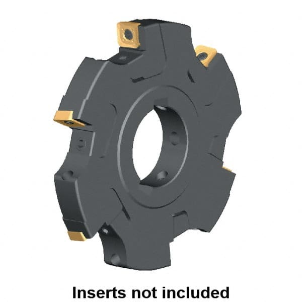 Kennametal - Arbor Hole Connection, 0.359" Cutting Width, 3.538" Depth of Cut, 250mm Cutter Diam, 1.9685" Hole Diam, 18 Tooth Indexable Slotting Cutter - KSSM Toolholder, SP.T 10T3.. Insert, Left Hand Cutting Direction - Exact Tooling