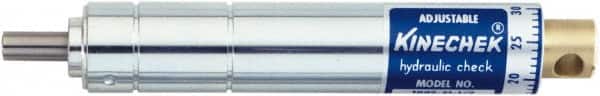 Deschner - 1/2" Stroke Length, 5 Lb Min Operating Force, Extra Fast Linear Motion Speed Controller - 6.33" OAL, 1,200 Max psi, 135°F Max - Exact Tooling