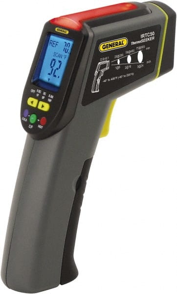 General - -40 to 220°C (-40 to 428°F) Infrared Thermometer - 8:1 Distance to Spot Ratio - Exact Tooling