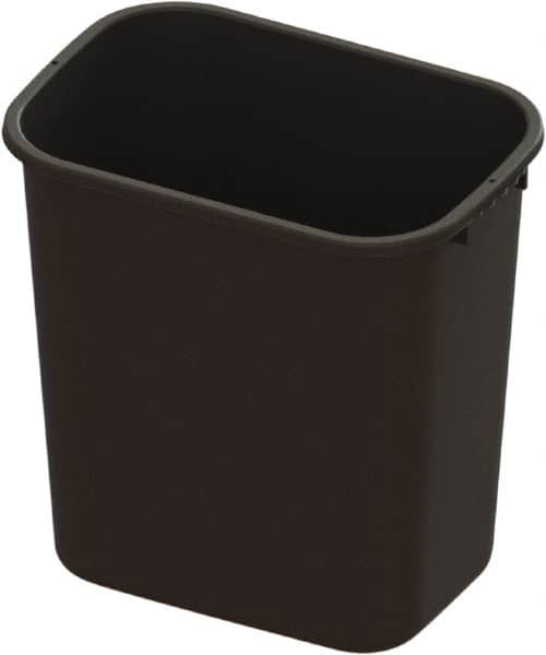 O-Cedar - 28 Qt Black Rectangle Trash Can - Plastic, 15" High x 15.07" Long x 10.4" Wide - Exact Tooling