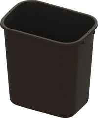 O-Cedar - 28 Qt Black Rectangle Trash Can - Plastic, 15" High x 15.07" Long x 10.4" Wide - Exact Tooling