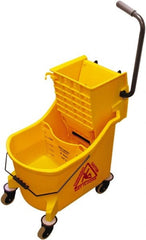 O-Cedar - 36 Qt Plastic Bucket & Wringer - 38" Long x 23" High x 14" Wide, Yellow - Exact Tooling