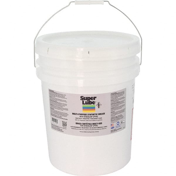 Synco Chemical - 30 Lb Pail Synthetic General Purpose Grease - Translucent White, Food Grade, 450°F Max Temp, NLGIG 00, - Exact Tooling