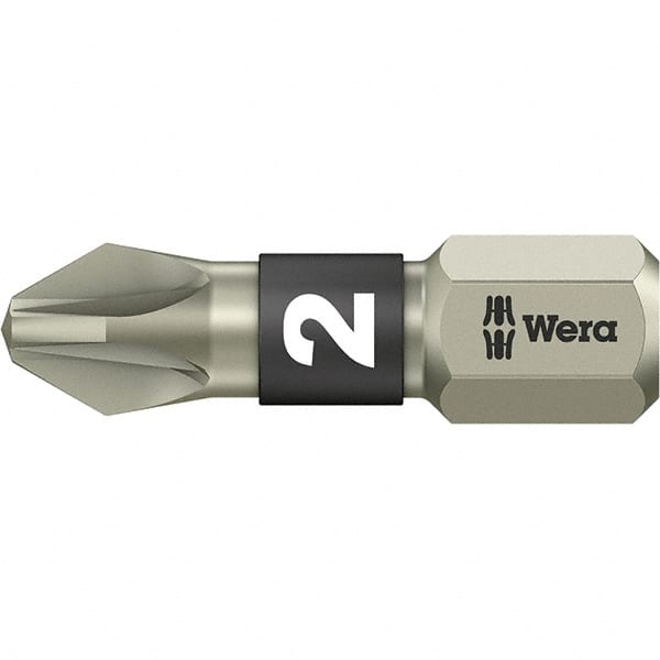 Wera - #1 Pozidriv Screwdriver Bit - 1" OAL - Exact Tooling