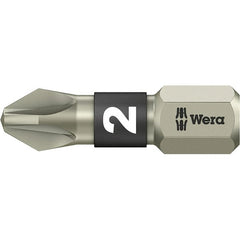 Wera - #1 Pozidriv Screwdriver Bit - 1" OAL - Exact Tooling
