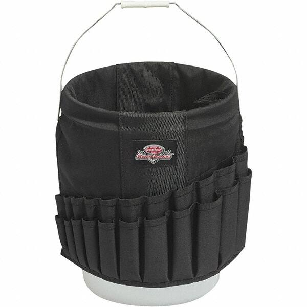 Bucket Boss - 44 Pocket General Purpose Holster - Polyester, Black, 11" Wide x 11" High - Exact Tooling