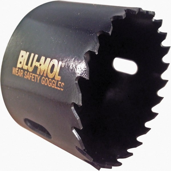Disston - 2-1/8" Diam, 1-1/2" Cutting Depth, Hole Saw - Carbide-Tipped Saw, Toothed Edge - Exact Tooling