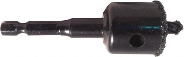 Disston - 2-1/2" Diam, 7/8" Cutting Depth, Hole Saw - Carbide Grit Saw, Continuous Edge - Exact Tooling
