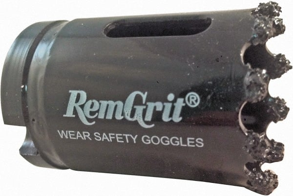 Disston - 20mm Diam, 1-7/16" Cutting Depth, Hole Saw - Carbide Grit Saw, Gulleted Edge - Exact Tooling