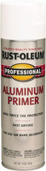 Rust-Oleum - 14 oz Aluminum Aluminum Primer - 14 Sq Ft Coverage, Quick Drying, Interior/Exterior - Exact Tooling