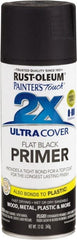 Rust-Oleum - 12 oz Black Aerosol Primer - 10 to 12 Sq Ft Coverage, Interior/Exterior - Exact Tooling