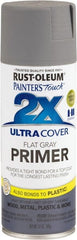 Rust-Oleum - 12 oz Gray Aerosol Primer - 10 to 12 Sq Ft Coverage, Interior/Exterior - Exact Tooling