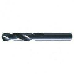 #19 RHS / RHC HSS 135 Degree Split Point Heavy Duty Screw Machine Length Drill - Steam Oxide - Exact Tooling