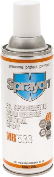 Sprayon - 12 Ounce Aerosol Can, Clear, General Purpose Mold Release - Food Grade, Silicone Composition - Exact Tooling