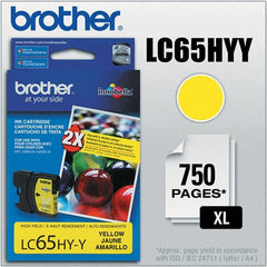 Brother - Yellow Ink Cartridge - Use with Brother MFC-5890CN, 5895CW, 6490CW, 6890CDW - Exact Tooling