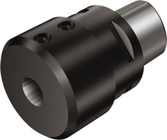 Sandvik Coromant - C6;40 System Size, Modular Tool Holding System Adapter - 112mm Projection, 80mm Body Diam, 150mm OAL, Through Coolant - Exact Tooling