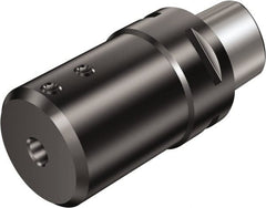Sandvik Coromant - 3/4" Bore Diam, 40mm Body Diam x 60mm Body Length, Boring Bar Holder & Adapter - 2.45" Screw Thread Lock, 60mm Bore Depth, Internal Coolant - Exact Tooling