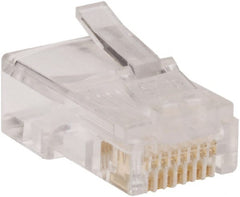 Tripp-Lite - Plugs - RJ45 Connector, Black, Use with Bulk Cat5/6 Cabling - Exact Tooling