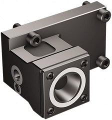 Sandvik Coromant - Left Hand Cut, C4 Modular Connection, Adapter/Mount Lathe Modular Clamping Unit - 40mm Square Shank Diam, 2.362" OAL, Through Coolant - Exact Tooling