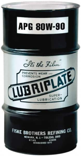 Lubriplate - 16 Gal Drum, Mineral Gear Oil - 15°F to 280°F, 650 SUS Viscosity at 100°F, 84 SUS Viscosity at 210°F, ISO 100 - Exact Tooling