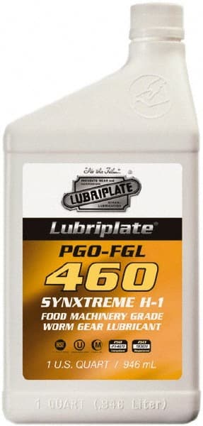 Lubriplate - Bottle, Synthetic Gear Oil - 17°F to 443°F, 477 St Viscosity at 40°C, 83 St Viscosity at 100°C, ISO 460 - Exact Tooling