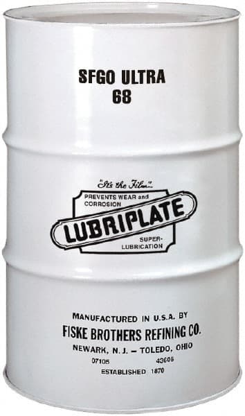 Lubriplate - 55 Gal Drum, ISO 68, SAE 30, Air Compressor Oil - 5°F to 395°, 325 Viscosity (SUS) at 100°F, 59 Viscosity (SUS) at 210°F - Exact Tooling