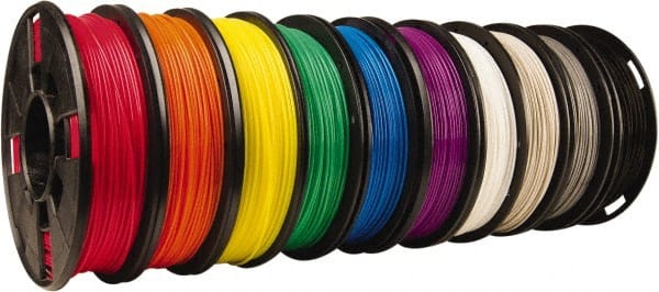 MakerBot - PLA Filament Small Spool - Black, Blue, Cool Gray, Green, Orange, Purple, Red, Warm Gray, White, Yellow, Use with Replicator Mini, Replicator (5th Generation), Replicator Z18, Replicator 2 - Exact Tooling