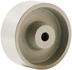 Fairbanks - 6 Inch Diameter x 2 Inch Wide, Semi-Steel Caster Wheel - 1,200 Lb. Capacity, 2-3/16 Inch Hub Length, 1/2 Inch Axle Diameter, Plain Bearing - Exact Tooling