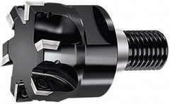 Walter - 24.99mm Cut Diam, 6.5mm Max Depth of Cut, 35mm OAL, Indexable Square Shoulder End Mill - SD..09T3.. Inserts, T22 Modular Connection, 90° Lead Angle, Through Coolant, Series M4132 - Exact Tooling