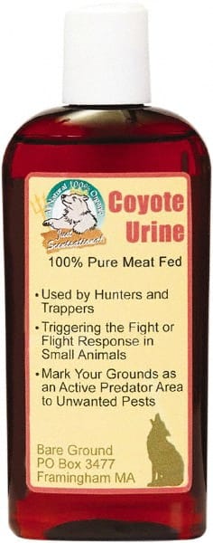 Bare Ground Solutions - 4oz Bottle of Coyote Urine Predator Scent to repel unwanted animals - Exact Tooling