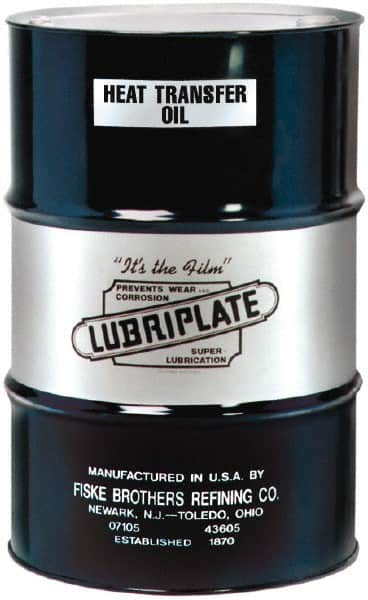 Lubriplate - 55 Gal Drum, Mineral Heat Transfer Oil - SAE 40, ISO 100, 14 cSt at 100°C, 135 cSt at 40°C - Exact Tooling