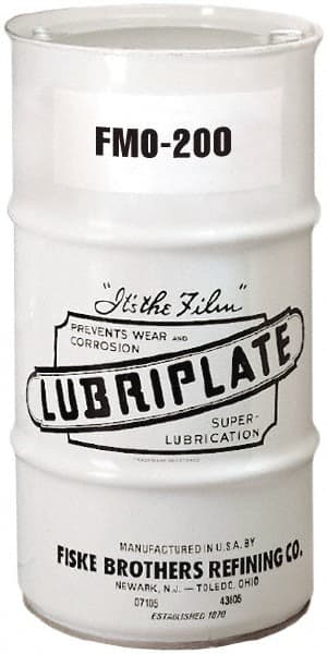 Lubriplate - 16 Gal Drum, Mineral Multipurpose Oil - SAE 10, ISO 46, 41 cSt at 40°C, 6 cSt at 100°C, Food Grade - Exact Tooling