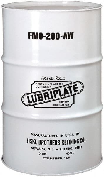 Lubriplate - 55 Gal Drum, Mineral Multipurpose Oil - SAE 10, ISO 46, 46.92 cSt at 40°C, 6.92 cSt at 100°C, Food Grade - Exact Tooling
