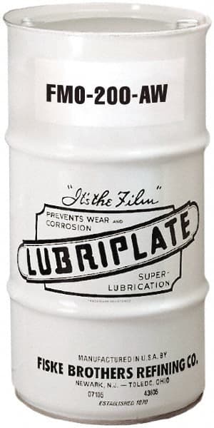 Lubriplate - 16 Gal Drum, Mineral Multipurpose Oil - SAE 10, ISO 46, 46.92 cSt at 40°C, 6.92 cSt at 100°C, Food Grade - Exact Tooling