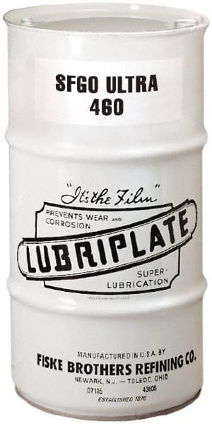 Lubriplate - 16 Gal Drum, Synthetic Gear Oil - 10°F to 380°F, 2143 SUS Viscosity at 100°F, 211 SUS Viscosity at 210°F, ISO 460 - Exact Tooling