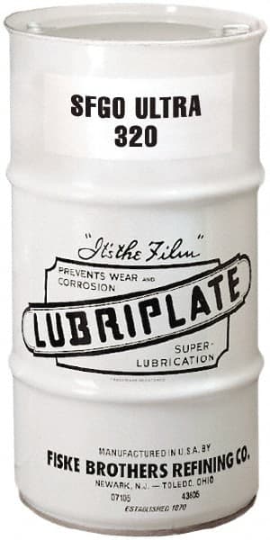 Lubriplate - 16 Gal Drum, Synthetic Gear Oil - 10°F to 420°F, 1557 SUS Viscosity at 100°F, 161 SUS Viscosity at 210°F, ISO 320 - Exact Tooling