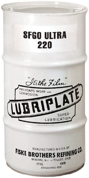 Lubriplate - 16 Gal Drum, Synthetic Gear Oil - 8°F to 420°F, 1088 SUS Viscosity at 100°F, 210 SUS Viscosity at 210°F, ISO 220 - Exact Tooling