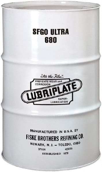 Lubriplate - 55 Gal Drum, Synthetic Gear Oil - 5°F to 400°F, 3289 SUS Viscosity at 100°F, 275 SUS Viscosity at 210°F, ISO 680 - Exact Tooling