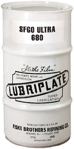 Lubriplate - 16 Gal Drum, Synthetic Gear Oil - 5°F to 400°F, 3289 SUS Viscosity at 100°F, 275 SUS Viscosity at 210°F, ISO 680 - Exact Tooling