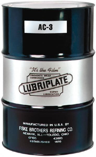 Lubriplate - 55 Gal Drum, ISO 150, SAE 40, Air Compressor Oil - 40°F to 360°, 690 Viscosity (SUS) at 100°F, 75 Viscosity (SUS) at 210°F - Exact Tooling