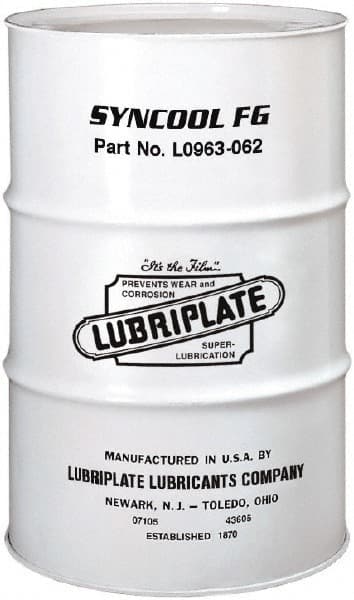 Lubriplate - 55 Gal Drum, ISO 46, SAE 20, Air Compressor Oil - 5°F to 430°, 41 Viscosity (cSt) at 40°C, 10 Viscosity (cSt) at 100°C - Exact Tooling