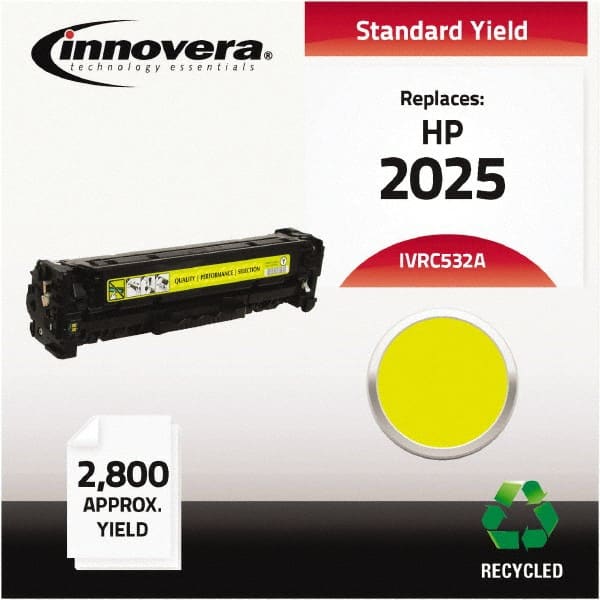 innovera - Yellow Toner Cartridge - Use with HP Color LaserJet CP2025 - Exact Tooling